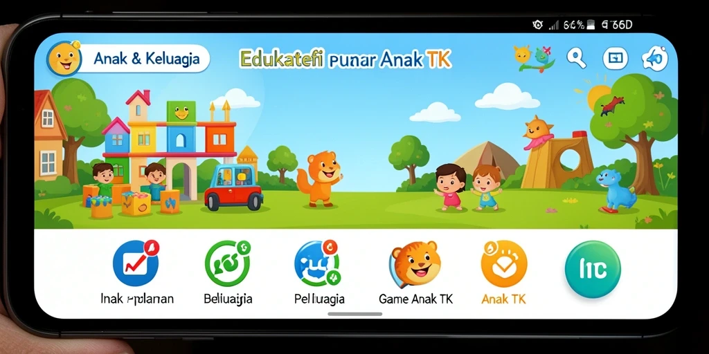 Antarmuka permainan edukatif yang menarik dan interaktif.