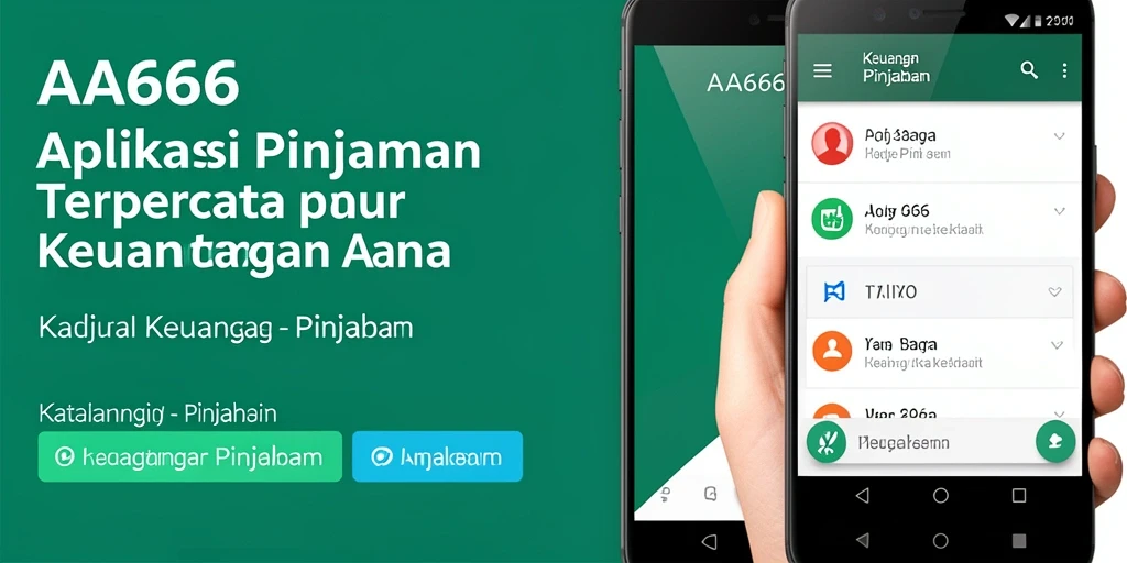 Antarmuka aplikasi AA666 yang sederhana dan user-friendly.