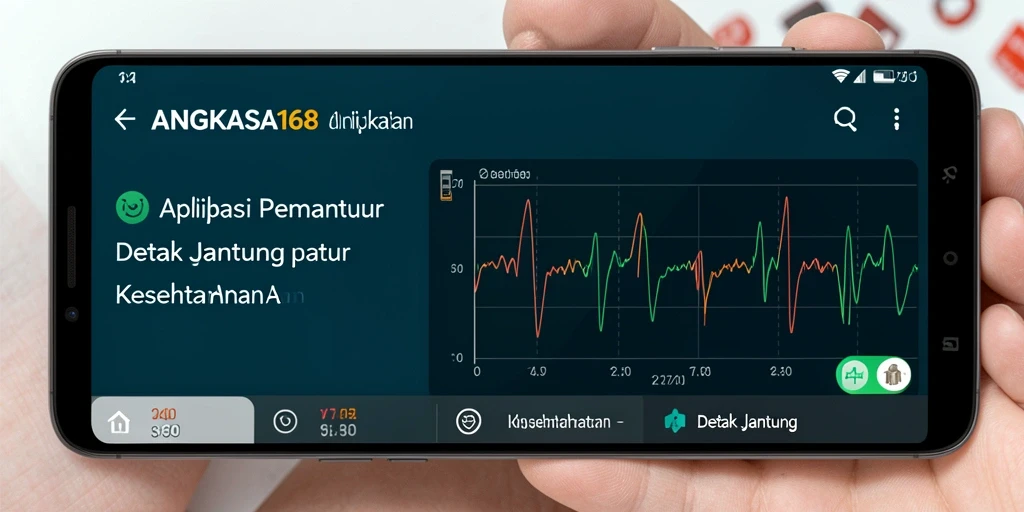 Tampilan antarmuka aplikasi Detak Jantung yang ramah pengguna.