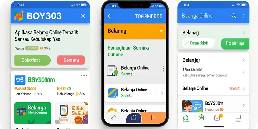 Tampilan antarmuka BOY303 yang modern untuk belanja online.