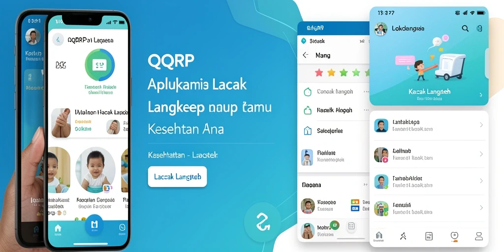 Antarmuka pengguna QQRP yang menarik dan informatif untuk melacak langkah.