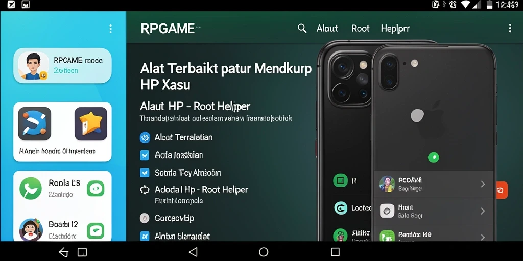 Antarmuka RPGAME yang sederhana dan intuitif untuk Root Helper.