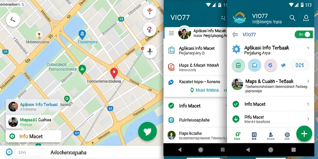 Tampilan antarmuka utama <strong>VIO77</strong> menampilkan informasi kemacetan secara real-time.