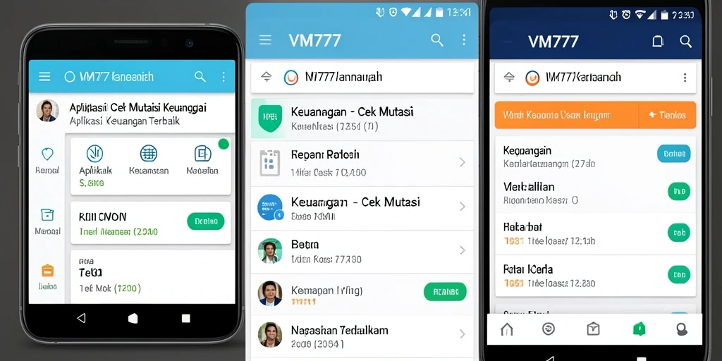 Tampilan antarmuka VM777 dengan fungsi Cek Mutasi yang mudah digunakan.